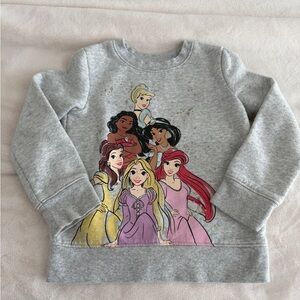 Disney Princess Gray Kids Sweatshirt